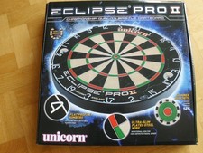 Turnier-Dartscheibe Steeldart Eclipse Pro II mit Surround Ring 4-teilig