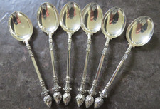 25087/ C. Widmann Dekor Classique 6 Mokkalöffel 90er Versilberung  Länge 11 cm