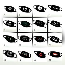 Lustige Mundmasken - Funny Mundschutz -  Anime - Schutzmaske - zur Auswahl -