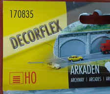 Faller 170835 Arkaden Decorflex Spur HO  ca. 37,0 x 12,0 x 1,3 cm grau  NEU/OVP