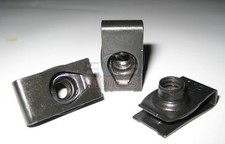 Oldtimer Karosseriemutter Schiebemutter Blechmutter Zoll 1/4"-20 UNC 5Stk zöllig