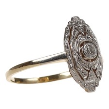 Jugendstil Ring in Gold 585