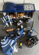 Playmobil Polizeistation Polizei Roboter Helikopter mini Flugzeug Quad Motorrad