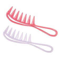 Breiter Zahnkamm, bequemer Haarentwirrungskamm für Friseursalon, Damen und