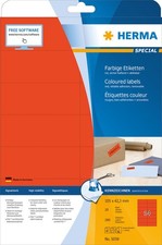 Etiketten A4 rot 105x42,3 mm