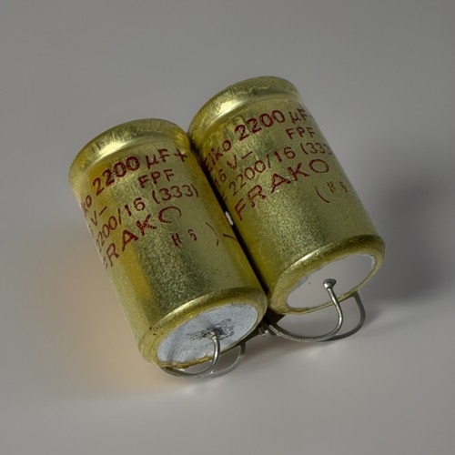 Frako 2200µf 16v axial - 2x,