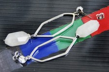 Dyrberg/Kern Ohrstecker silber weisser Tropfen, neu