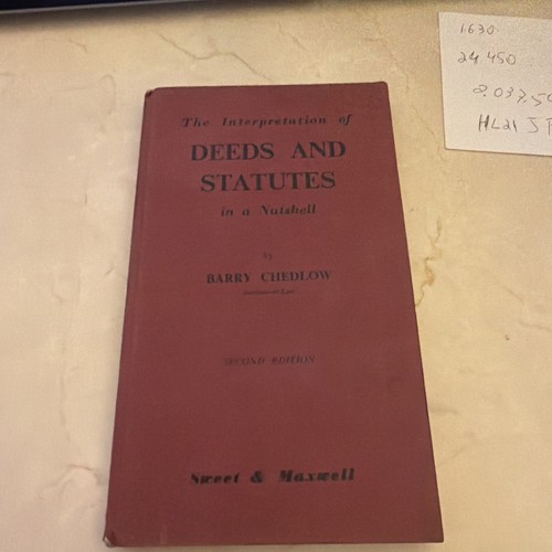 The interpretation deeds - the, of