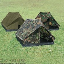 MILITÄR ZWEIMANNZELT MINI PACK BW BUNDESWEHR ZELT ARMY CAMPING OUTDOOR OLIV CAMO