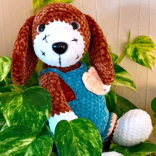 Amigurumi hund gehäkelt - "hund",