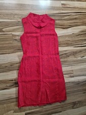 Damen Leinen  Kleid   .Seiten