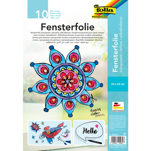 Blatt fensterfolie 23x33 cm - fensterfolie,