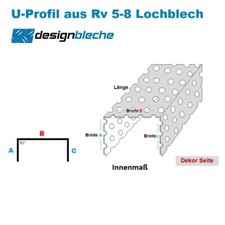 U Leiste Alu Lochblech Rv 5-8