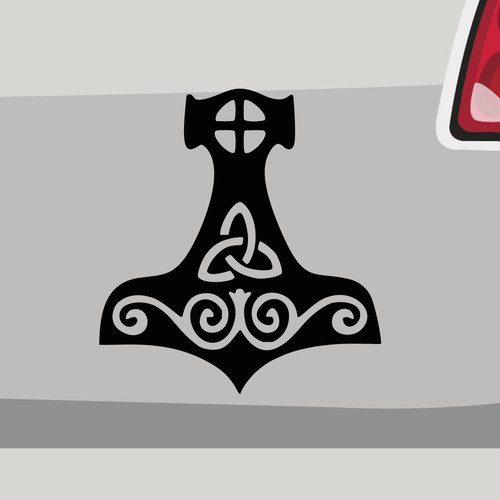 Aufkleber thor hammer - thor's,