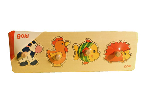 Goki steckpuzzle kuh ente - goki,
