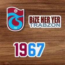 3x Trabzonspor Logo Aufkleber