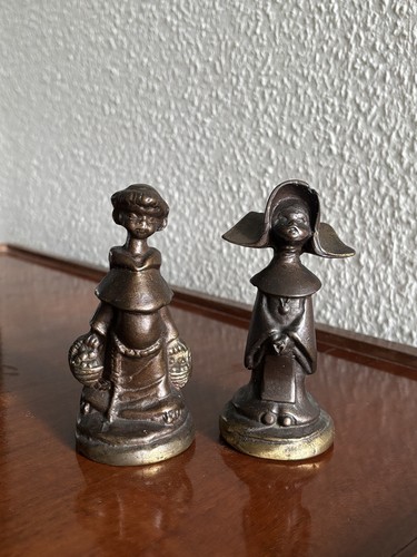 Vintage bronze figuren paar - figuren,