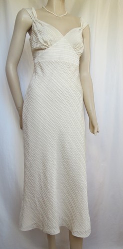 Seidenkleid ivory hochzeit - 38,