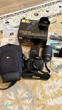Nikon D5300 24.2 MP Kit mit AF-P DX 18-55 VR Objektiv - Schwarz