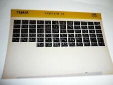 YAMAHA Ersatzteilkatalog FZR1000 W/WC 89  Microfiche Motorrad original ETK