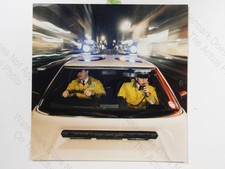 Metropolitan Police Officers Rover SD1 Traffic Car Night 1988 Vintage Pressefoto