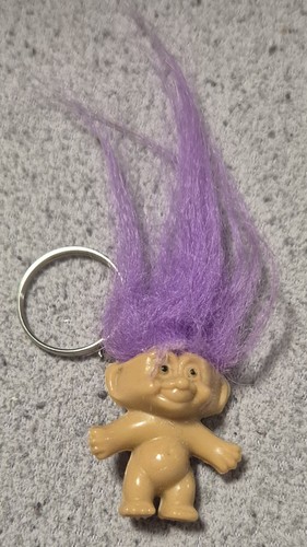 Vintage original troll keyring - vintage,