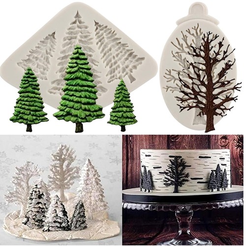 Weihnachtsbaum silikonform set - silikonform,