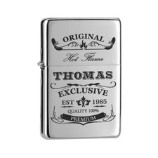 Sturmfeuerzeug Benzin-Feuerzeug mit personalisierter Gravur - geschenk outdoor