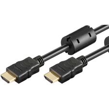 1x HDMI-Kabel Full-HD 1.3b 1080p PS3 XBOX360 LCD/LED-TV 2xFerritkern 10m schwarz