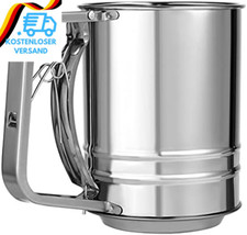 Bäcker & Lecker Edelstahl Mehlsieb Puderzuckersieb Küchensieb Feinmaschig Mit Gr