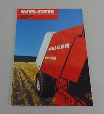 Prospekt / Broschüre Welger