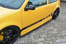 Seitenschweller Ansatz Cup Leisten passend für VW GOLF 4 R32 schwarz Hochglanz
