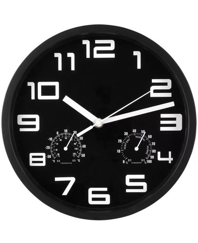 Wanduhr uhr mit thermometer - wanduhr,