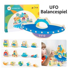 UFO Stapeln Block Turm Spiel Spielzeug Kinder Holz Schaukel Balance-Spiel