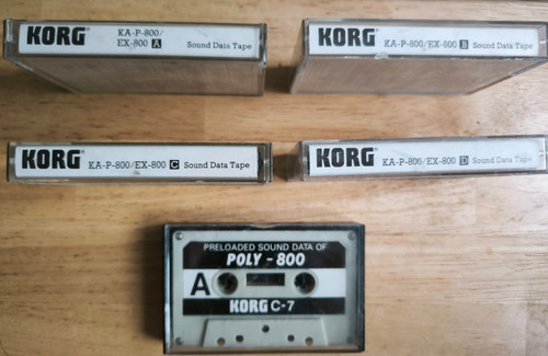 Korg sound data tapes - a, b
