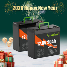 2X 20Ah 12V LiFePO4 Lithium