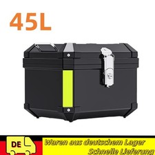 45L wasserdichte Motorrad Top Box - Schwarz Heckgepäckträger und Werkzeugaufbewa