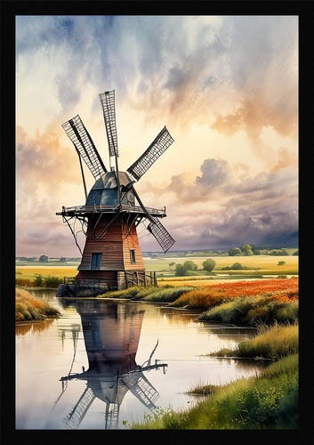 Epische windmühle gerahmtes - epische,