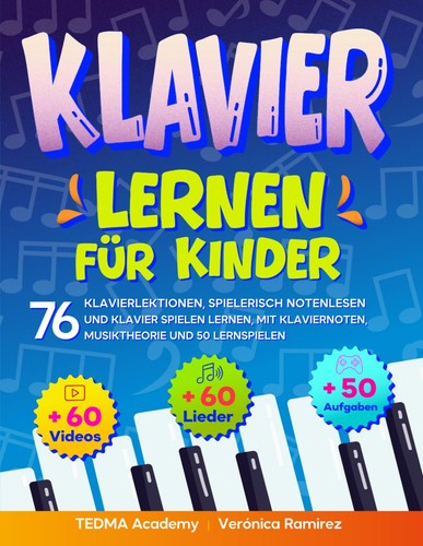 Klavier lernen für kinder - lernen, 76