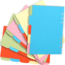 Farbige register dividers - a6,