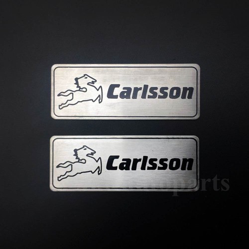 2pcs metal carlsson - carlsson, badge