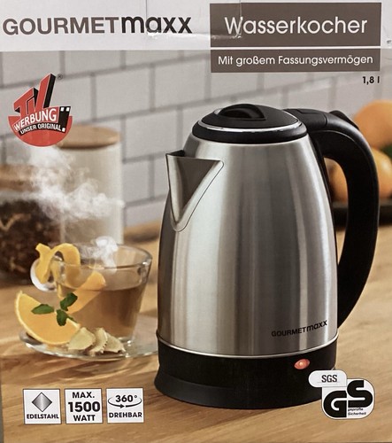 Wasserkocher gourmetmaxx 8l - wasserkocher, 1,8l