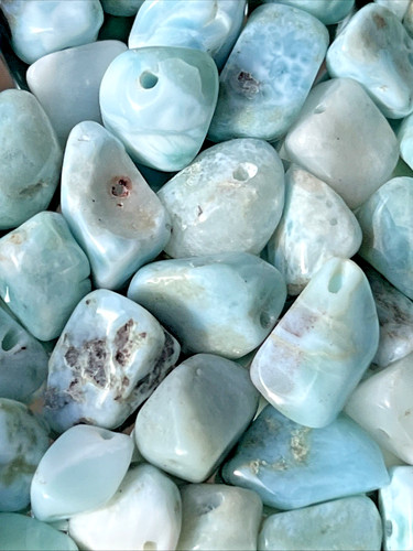 Blaue larimar perlen splitter - blaue,