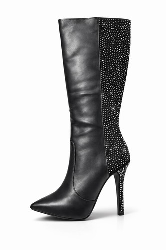 Damen stiefel mit strasssteine - damen,