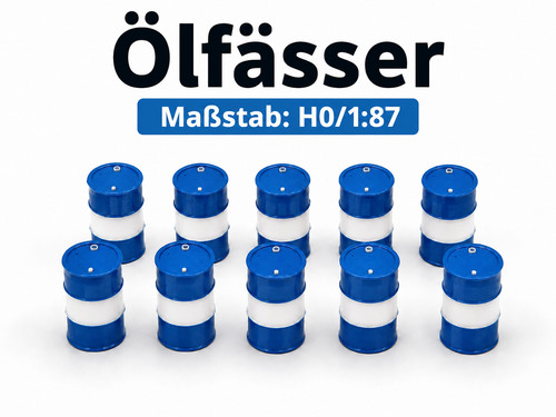 10x ölfässer - 1:87,