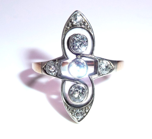 Ring 585 antik - gold, 1