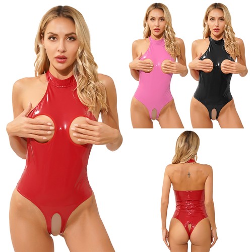 Damen wetlook body babydoll - damen,