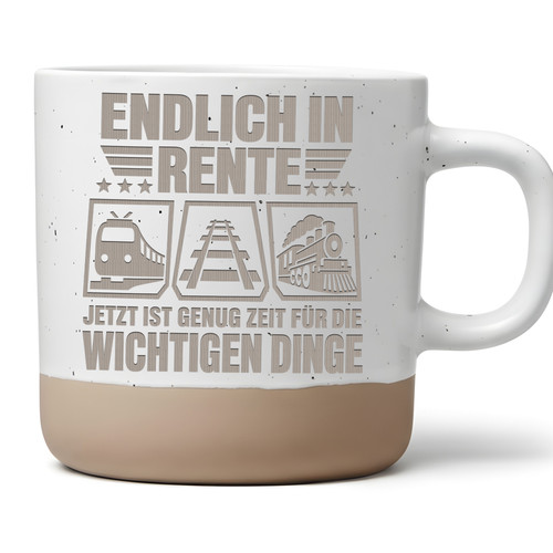 Eisenbahn tasse endlich - tasse,