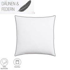 Kopfkissen Feder Daune 80x80cm Baumwolle Natur Hotel Pension
