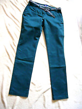 CECIL Valencia Hose Chinohose Grün mit Gürtel Gr.40/42 L34#